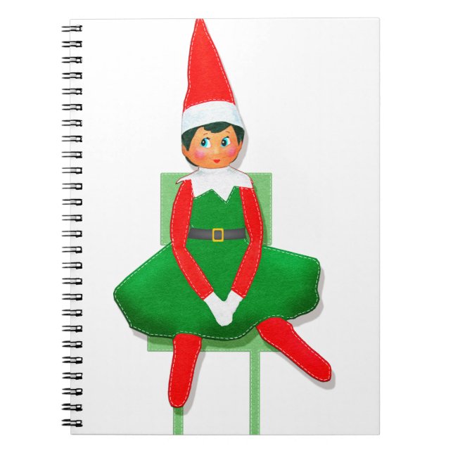 God jul Elf på ordförande Anteckningsbok (Framsidan)