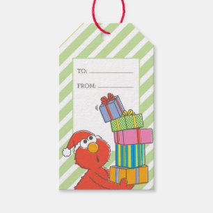 God jul Elmo Presentetikett