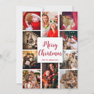 God jul elva foton, kalligrafiktext julkort
