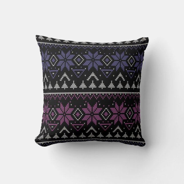 God jul embroidery kor stygn ful sweat kudde (Framsida)