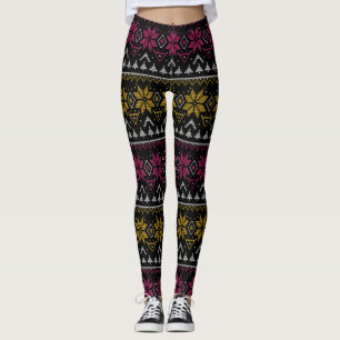 God jul embroidery kor stygn ful sweat leggings