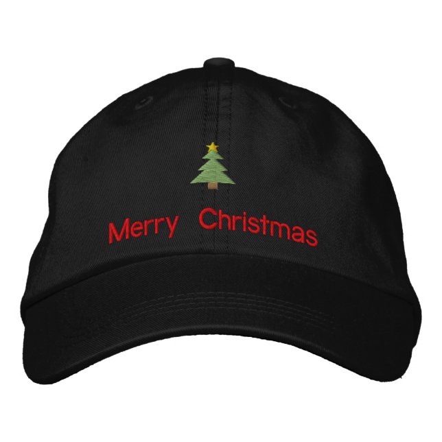 God jul Embroized Hat Broderad Keps (Framsida)