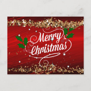 God jul, en festlig helgdag vykort