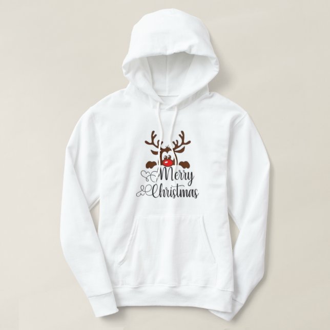 **God jul: En glädjesäsong och Ge!** Hoodie (Design framsida)