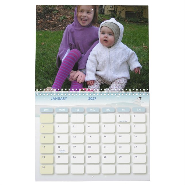 God jul & en gott nytt år! kalender (Jan 2027)