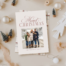 God jul enkel elegant neutral bild julkort