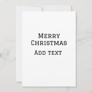 God jul, enkel, minimal, lägg till namn-texthanter inbjudningar