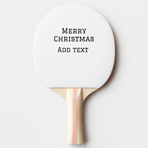God jul, enkel, minimal, lägg till namn-texthanter pingisracket