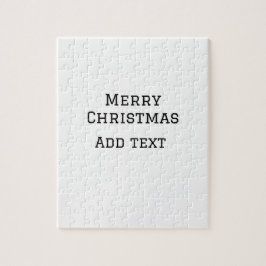 God jul, enkel, minimal, lägg till namn-texthanter pussel