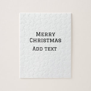 God jul, enkel, minimal, lägg till namn-texthanter pussel