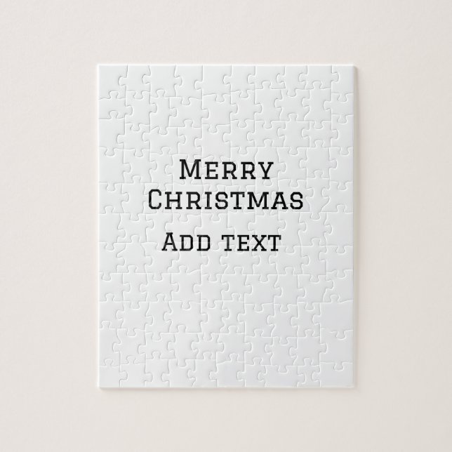 God jul, enkel, minimal, lägg till namn-texthanter pussel (Vertikal)