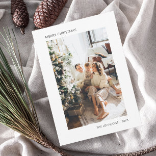God jul - enkelt fotokort för Helgdag Julkort