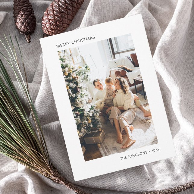 God jul - enkelt fotokort för Helgdag Julkort (Skapare uppladdad)