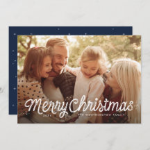 God jul, enkelt fotokort