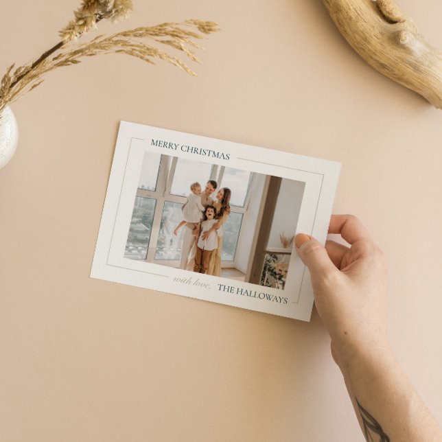 God jul enkelt Modern Helgdag-fotokort Julkort (Skapare uppladdad)
