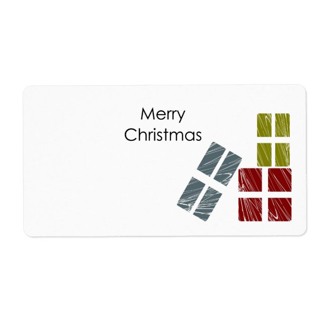 God jul-etikett fraktsedel (Framsidan)