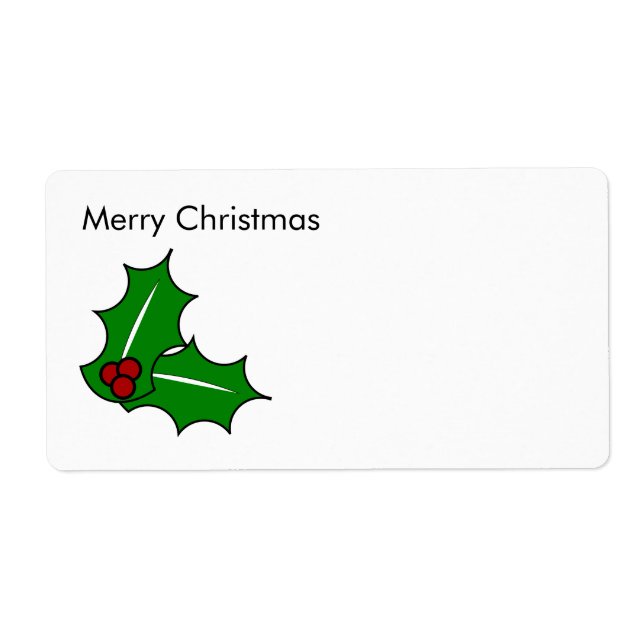 God jul-etikett fraktsedel (Framsidan)