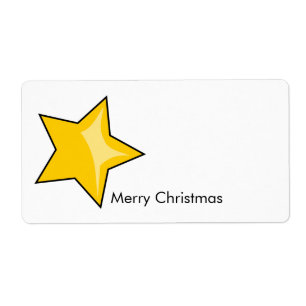 God Jul Etikett Fraktsedel