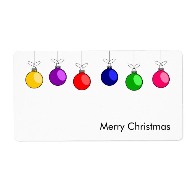 God jul-etikett fraktsedel (Framsidan)