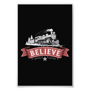 God jul Express North Pole Julafton Santa Fototryck