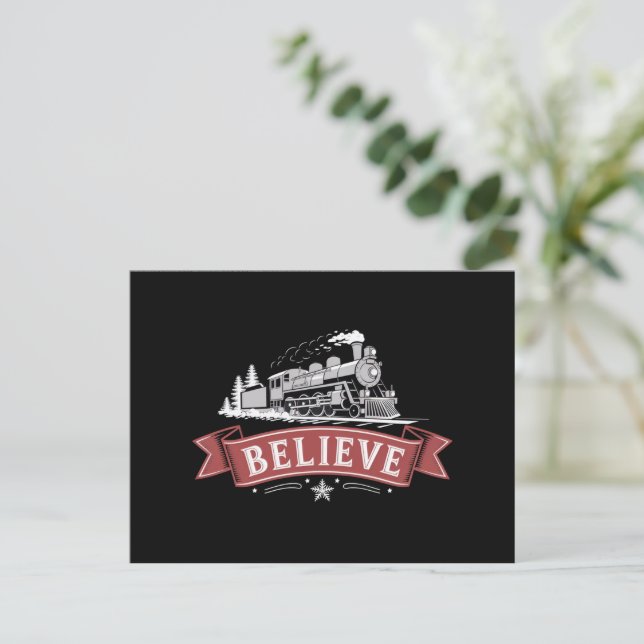 God jul Express North Pole Julafton Santa Helg Vykort (Stående Fram)