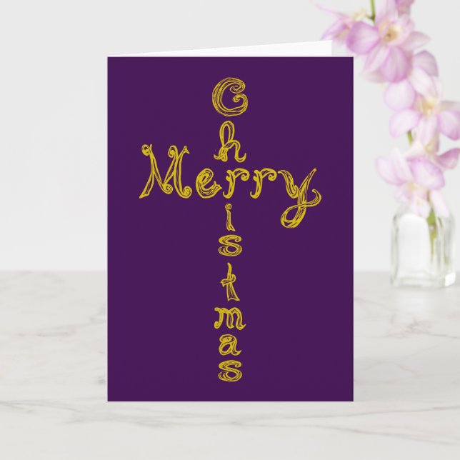 God jul Fabric Font Guld Kor Kort (Orkide)