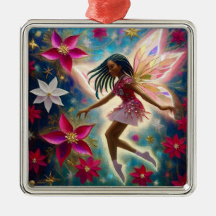 God Jul - Fairy Collection - Cornrows Braids Hair Julgransprydnad Metall
