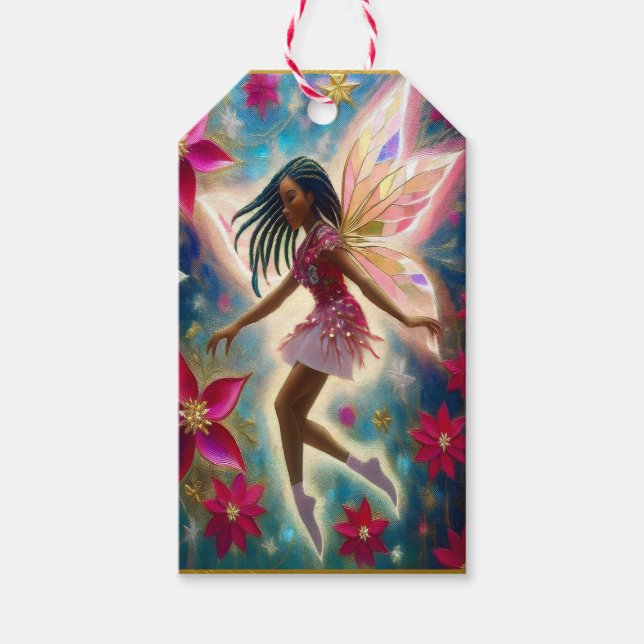 God Jul - Fairy Collection - Cornrows Braids Hair Presentetikett (Framsidan)