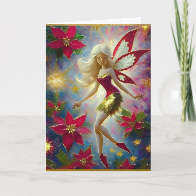 God Jul - Fairy Collection - Platinum Blonde Hair Kort (Framsida)