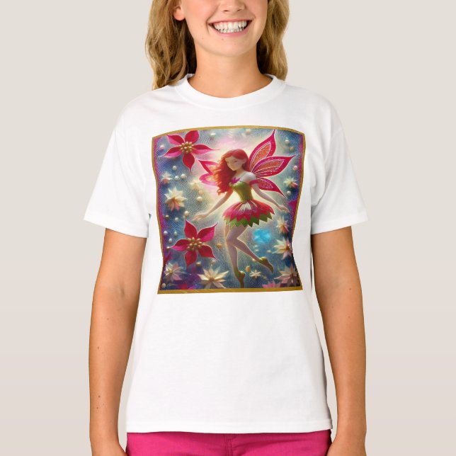 God Jul - Fairy Collection - Red Hair T Shirt (Framsida)