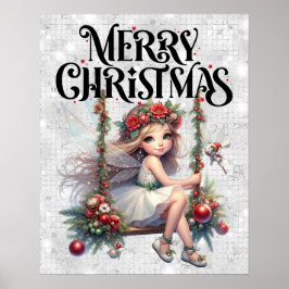 God jul Fairy Poster