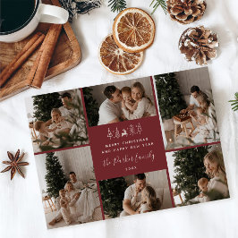 God Jul Familj 6 Foto Collage Julkort
