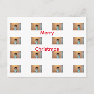 God Jul Familj Barn Bebis Foto Mall Vykort