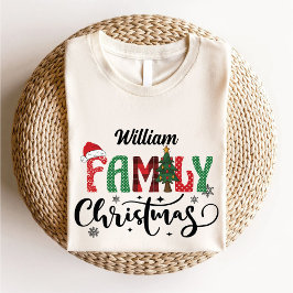 God jul Familj Namn matchande modern T Shirt