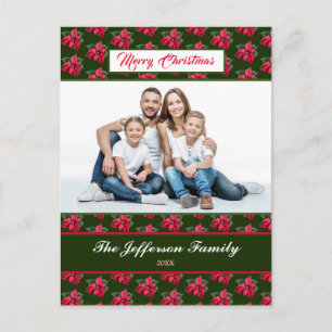 God Jul Familjefoto Personlig Helg Vykort