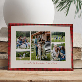 God jul familjekollage sex bilder röd julkort