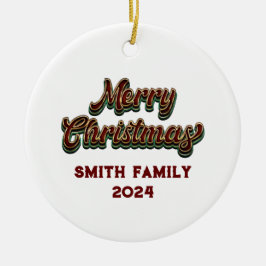 God jul - Familjematchning Julgransprydnad Keramik