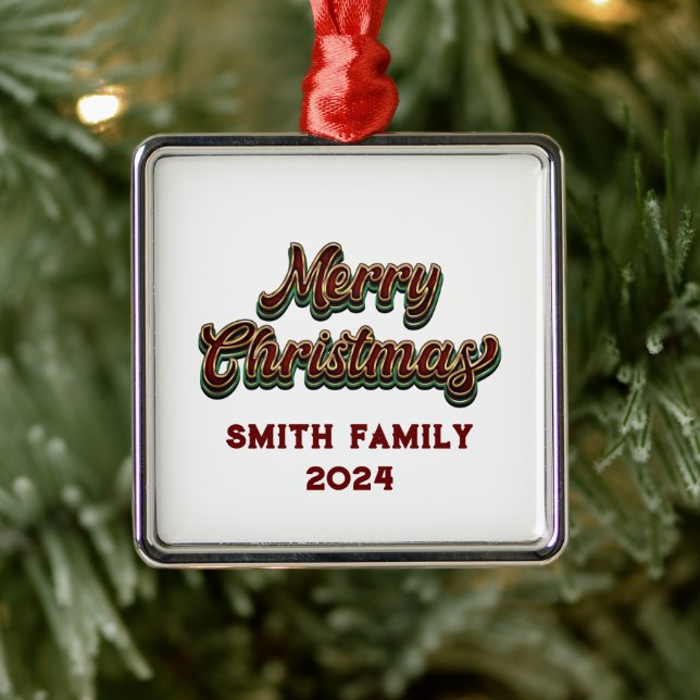 God jul - Familjematchning Julgransprydnad Metall (Träd)