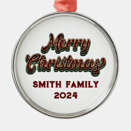 God jul - Familjematchning Julgransprydnad Metall