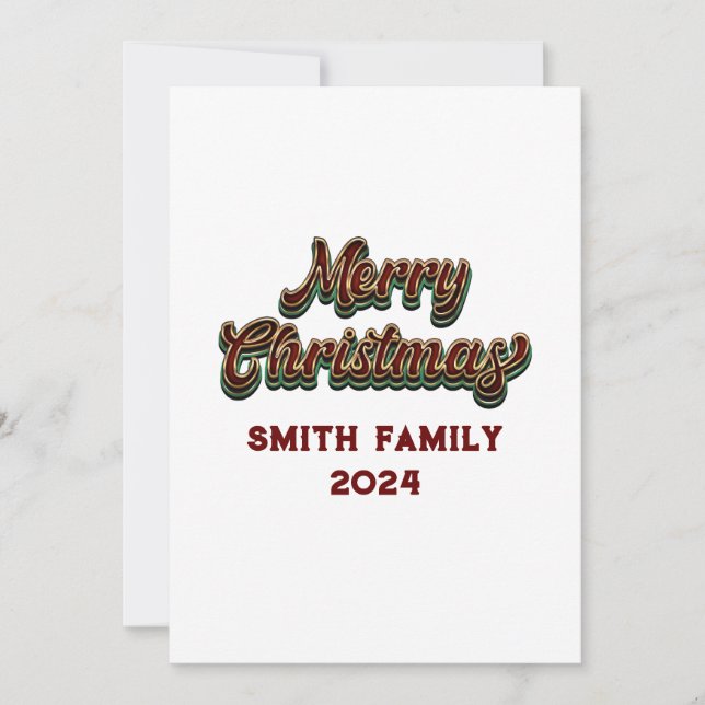 God jul - Familjematchning Julkort (Framsida)