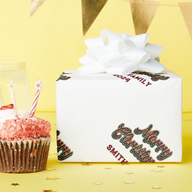 God jul - Familjematchning Presentpapper (Födelsedagsfest)