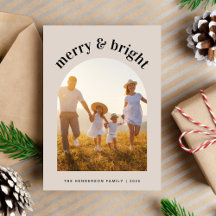 God jul-familjen Arched Photo Ram