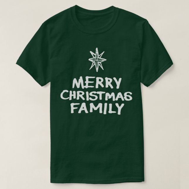 God jul-familjen B T Shirt (Design framsida)