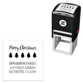 God jul familjenamnet returadress självfärgande stämpel