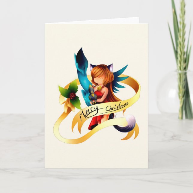 God jul - familjporträtt helgkort (Framsida)