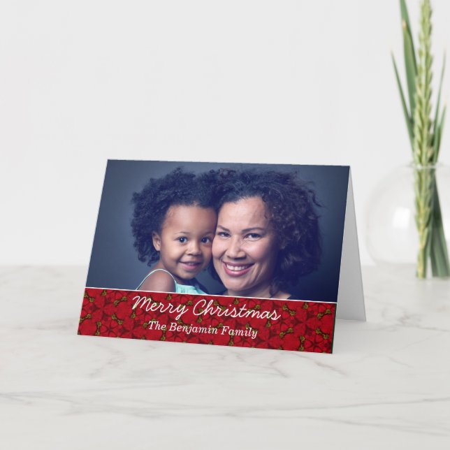 God jul Family Mamma Baby fotoutbildare för Helgkort (Framsida)