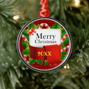 God jul Family och First Julgransprydnad Metall