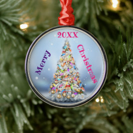 God jul Family och First Julgransprydnad Metall