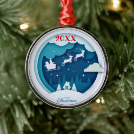 God jul Family och First Julgransprydnad Metall