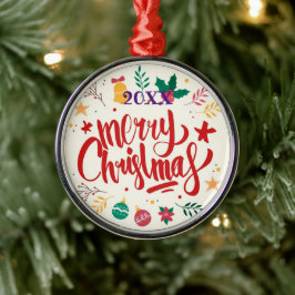 God jul Family och First Julgransprydnad Metall